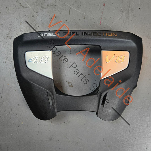 7PP130114    Porsche 4.8 V8 Engine Cover Front Trim with Badge Direct Injection 7PP130114