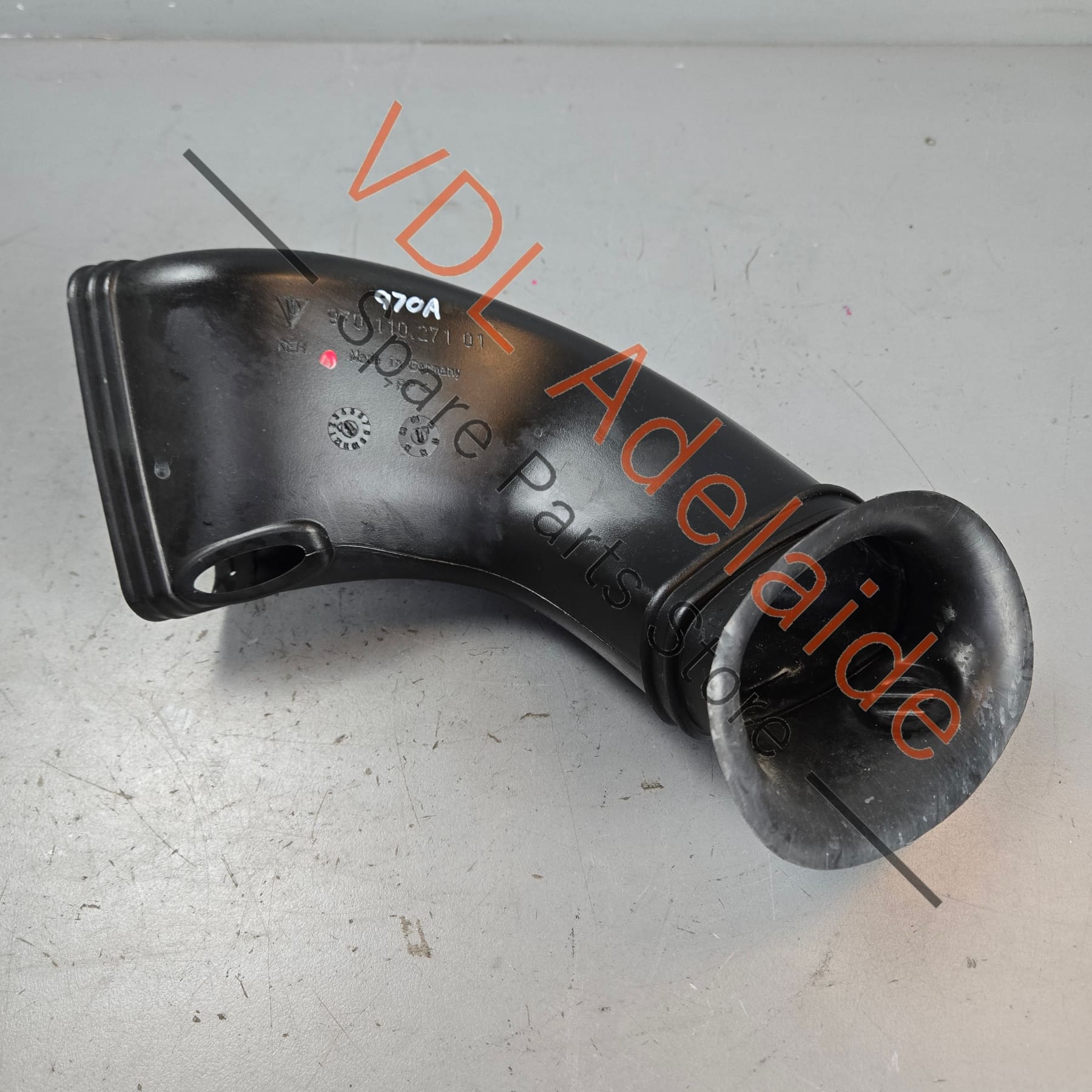 97011027101    Porsche Panamera 970 Left Side Air Filter Duct Pipe 97011027101