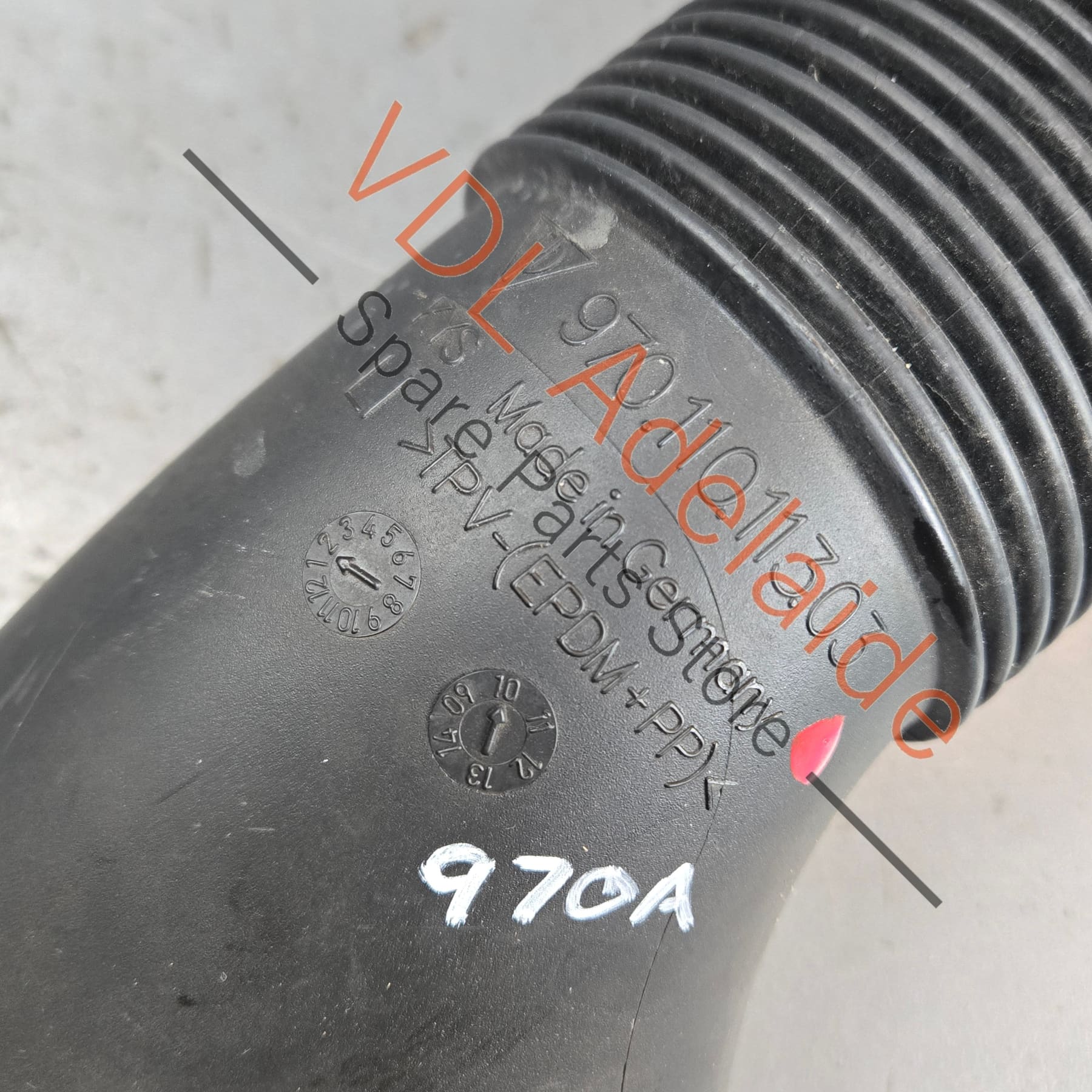 97011011303    Porsche Panamera 970 Left Side Air Filter Duct Pipe Hose 97011011303