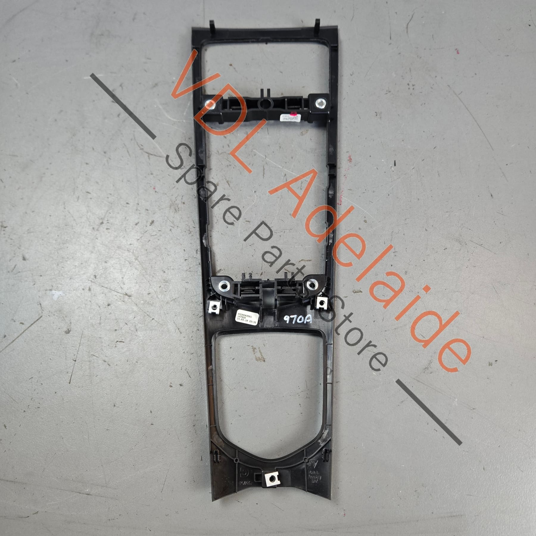 97055337100A61    Porsche Panamera 970 Gloss Black Dash Trim for Rear Console 97055345700 A61