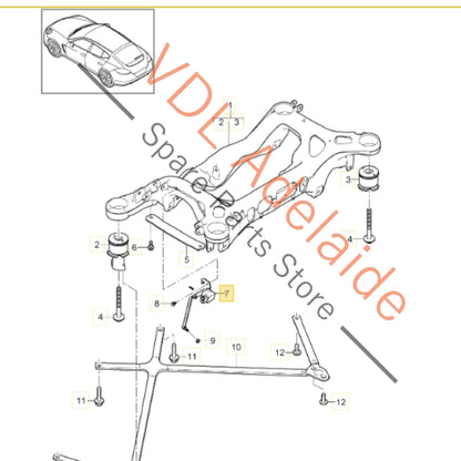 97033302203    Porsche Panamera 970 Rear Right Suspension Level Sensor 97033302203