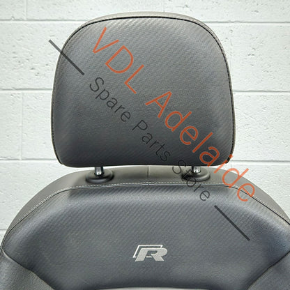     VW Golf R MK7 Wolfsburg Front Right Seat Drivers Carbon Leather