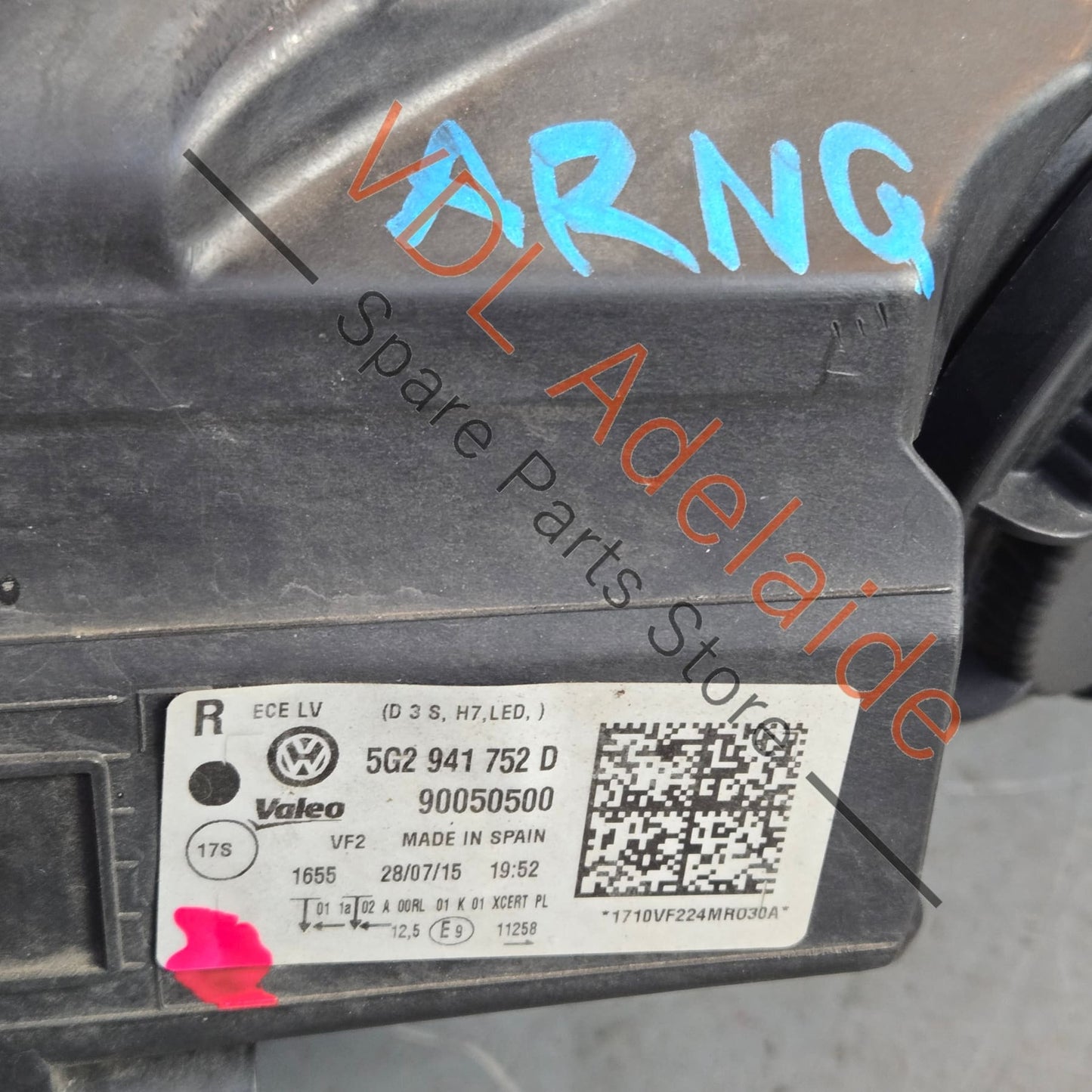 5G2941754D 5G2941752D   VW Golf R MK7 Right Headlight Head Light LED Genuine OEM 5G2941752D 5G2941754D