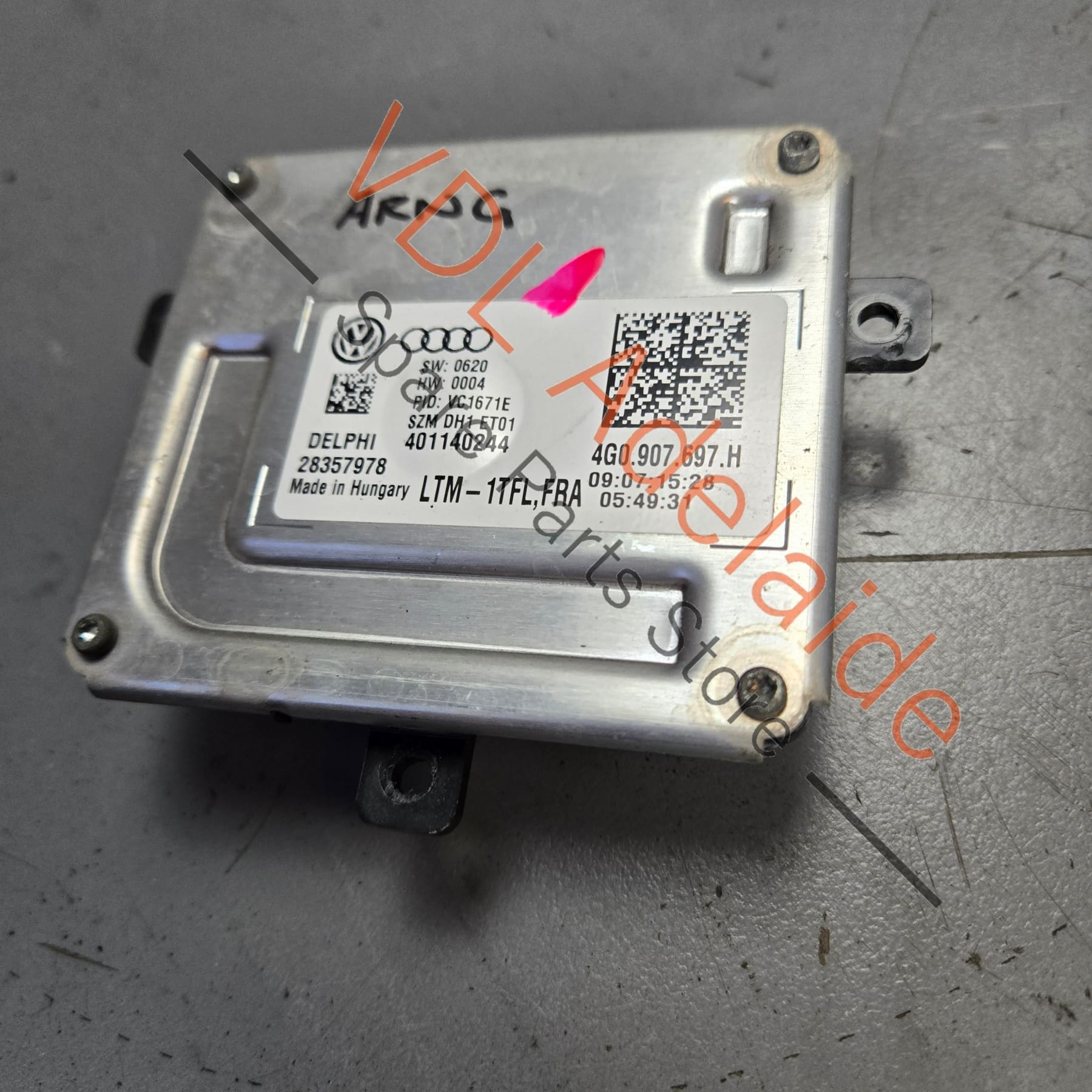 4G0907697H 4G0907697F   Genuine OEM VW Audi Headlight Control Module for DRL 4G0907697H 4G0907697F
