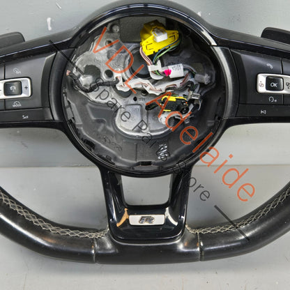 5G0419091JAHYZ 5G0419091CN   VW Golf R MK7 Flat Bottom Sports Leather Steering Wheel 5G0419091CN 5G0419091JA HYZ