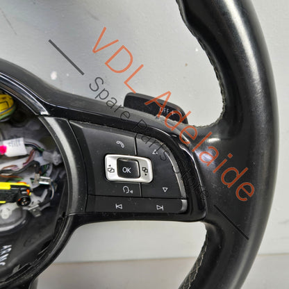 5G0419091JAHYZ 5G0419091CN   VW Golf R MK7 Flat Bottom Sports Leather Steering Wheel 5G0419091CN 5G0419091JA HYZ