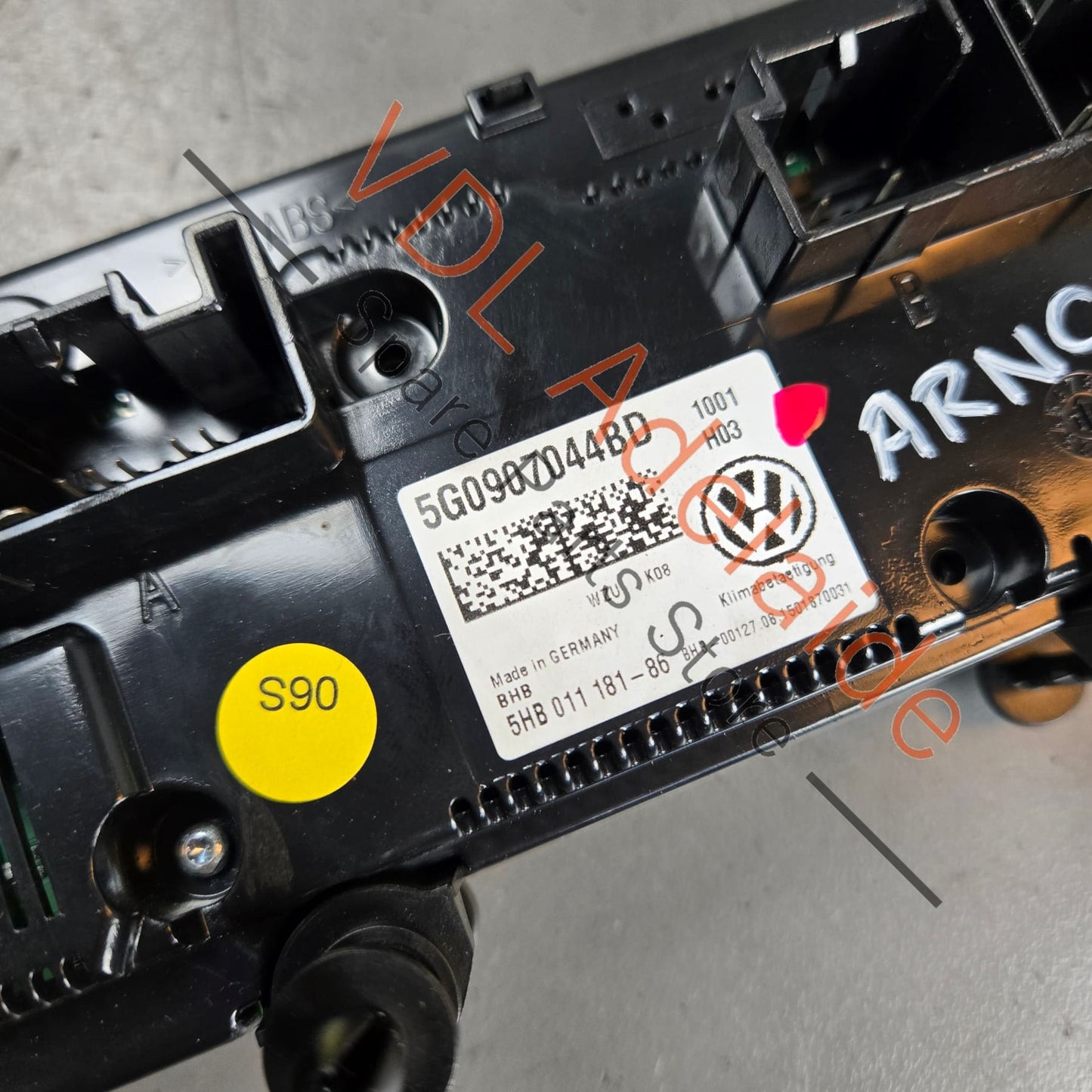 5G0907044BD 5G0907044CF   Volkswagen VW Golf MK7 Climate Aircon AC Seat Heater Switch 5G0907044BD 5G0907044CF WZU