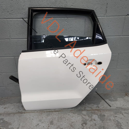 6R4833055J    VW Polo 6R Rear Left Door Shell Panel Candy White B4 / B9A