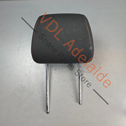 6R0881901MYCG 6R0881901M   VW Polo Gti 6R Cloth Headrest for front Seat Red Stitch Titanium black/red 6R0881901M YCG