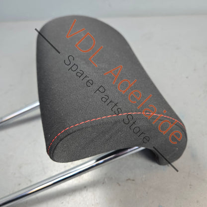 6R6885902BYCG 6R6885902B   VW Polo Gti 6R Cloth Headrest for Rear Middle Seat Red Stitch Titanium black/red 6R0885902B YCG