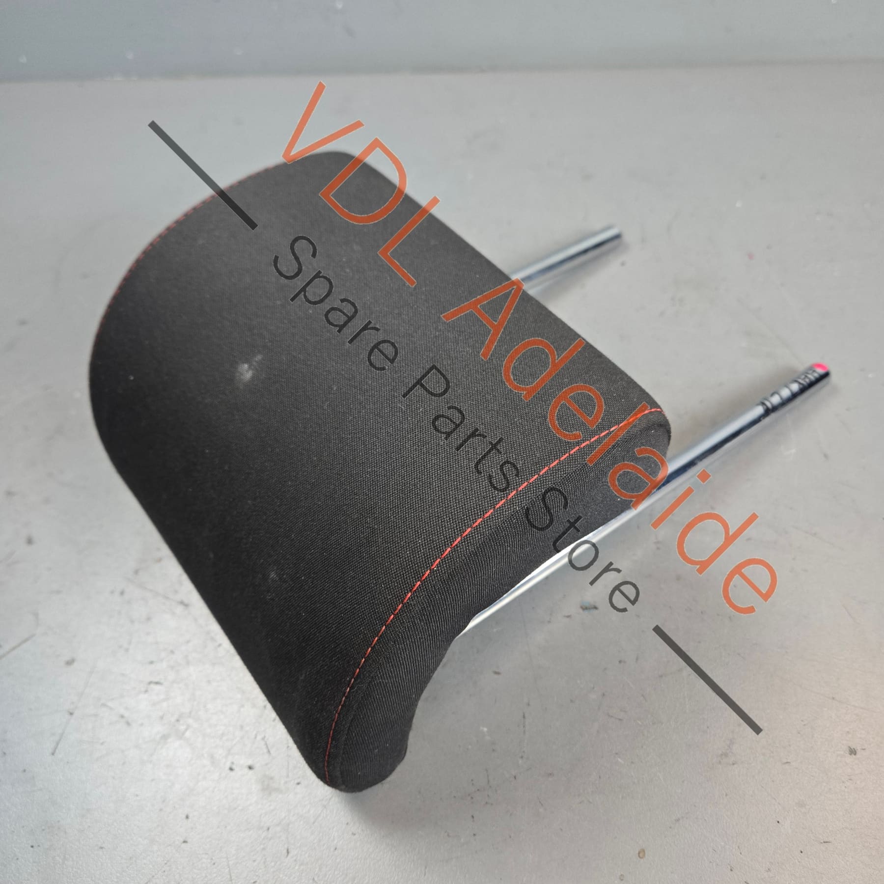 6R0885901BYCG 6R0885901B   VW Polo Gti 6R Cloth Headrest for Rear Left or Right Seat Red Stitch Titanium black/red 6R0885901B YCG