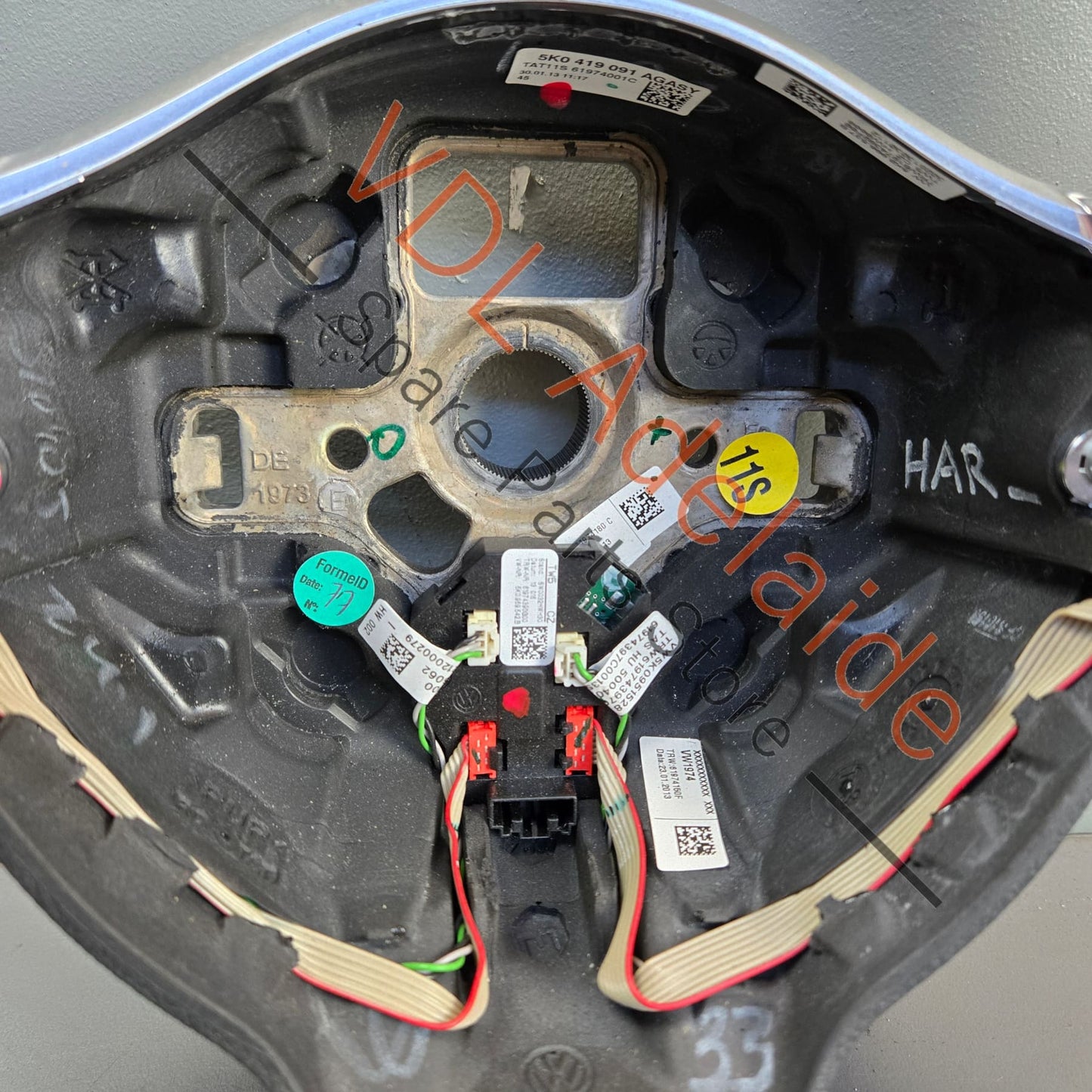 5K0419091AG    VW Golf MK6 Gti Polo Flat bottom Steering Wheel for DSG Auto 5K0419091AG ASY