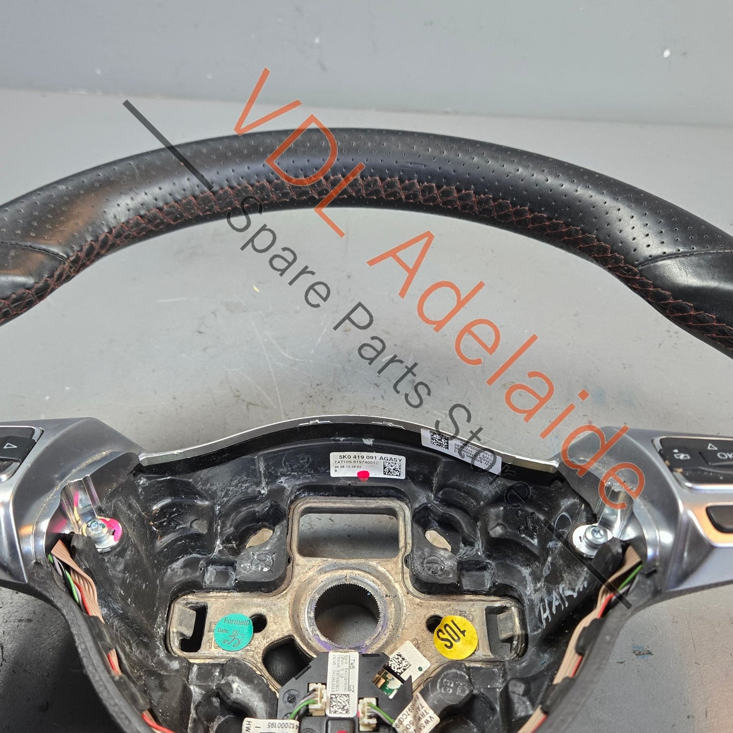 5K0419091AG    VW Golf MK6 Gti Polo Flat bottom Steering Wheel for DSG Auto 5K0419091AG ASY