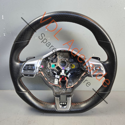 5K0419091AG    VW Golf MK6 Gti Polo Flat bottom Steering Wheel for DSG Auto 5K0419091AG ASY