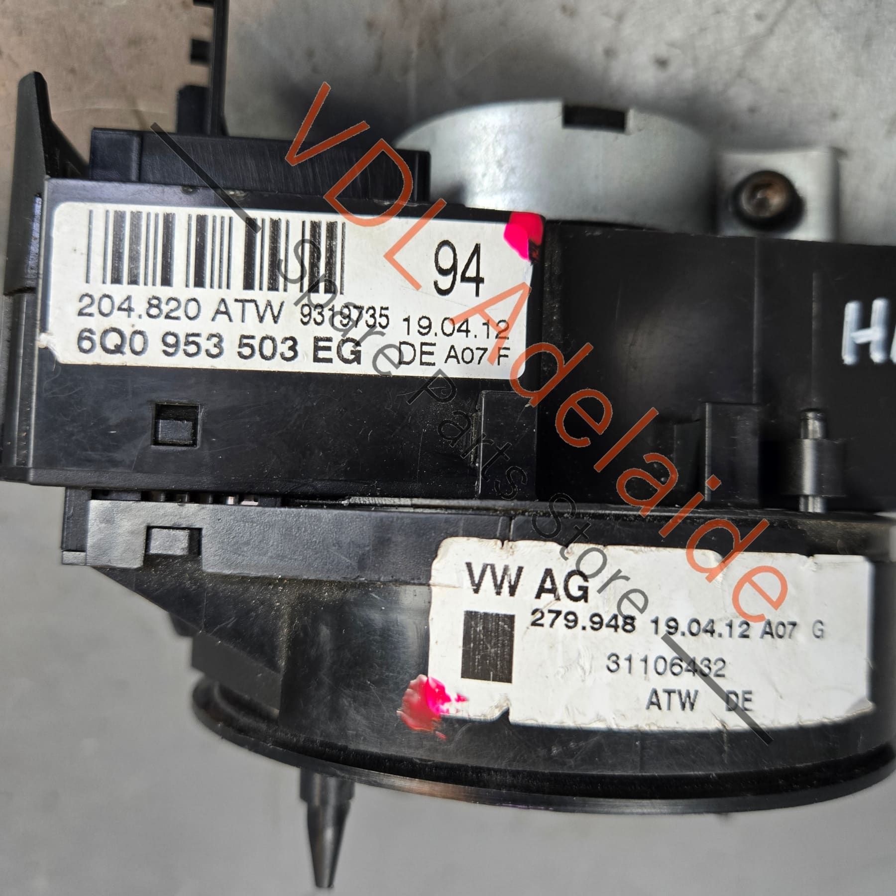 6Q0953513AL9B9 6Q0953513AL 6Q0953503EG  VW Polo 6R Gti Clockspring Steering Column Combination Switch  Indicator Cruise Wipers 6Q0953513AL 6Q0953503EG