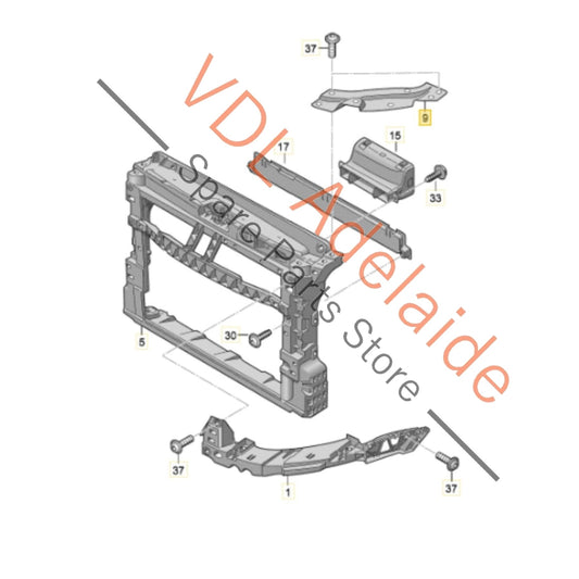 6R0805931A    VW Polo 6R Radiator Support Bracket Left 6R0805931A