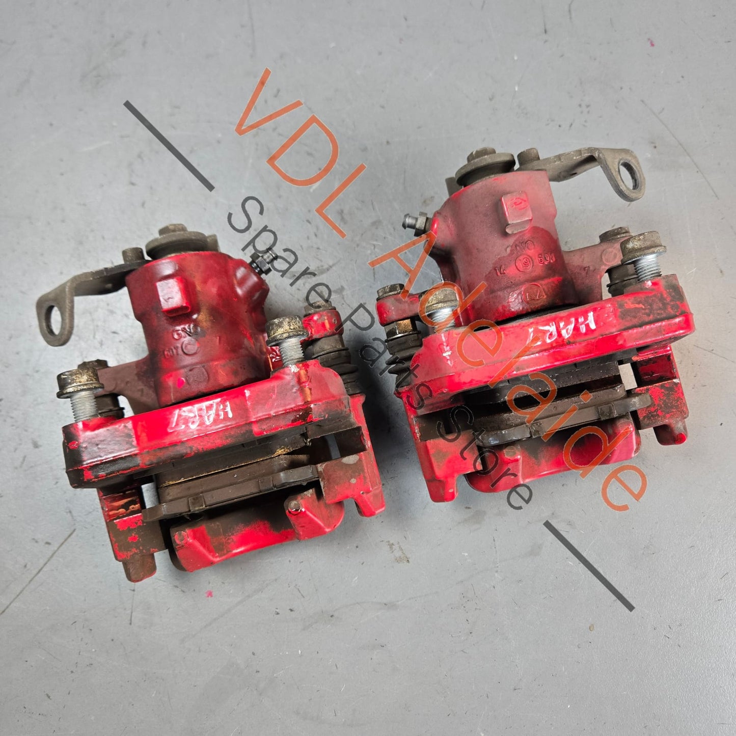 6R0615423A 6R0615425A 6R0615424A  VW Polo 6R Gti Tornado Red Brake Caliper Set Rear 6R0615423A 6R0615425A 6R0615424A for 230x9mm rotor