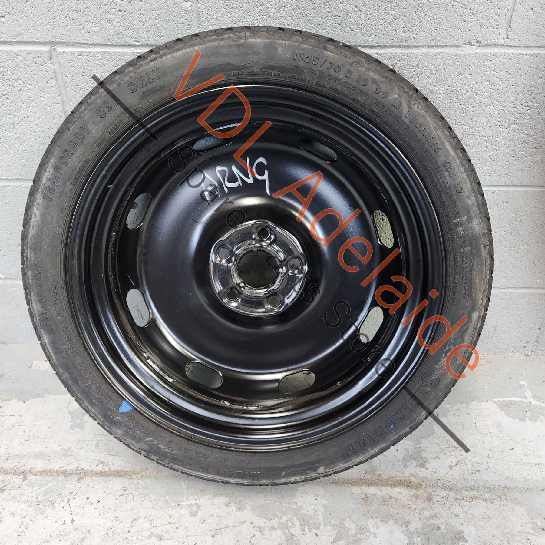     VW Golf Gti R MK7 7.5 Space Saver Spare Wheel 18 x 3.5