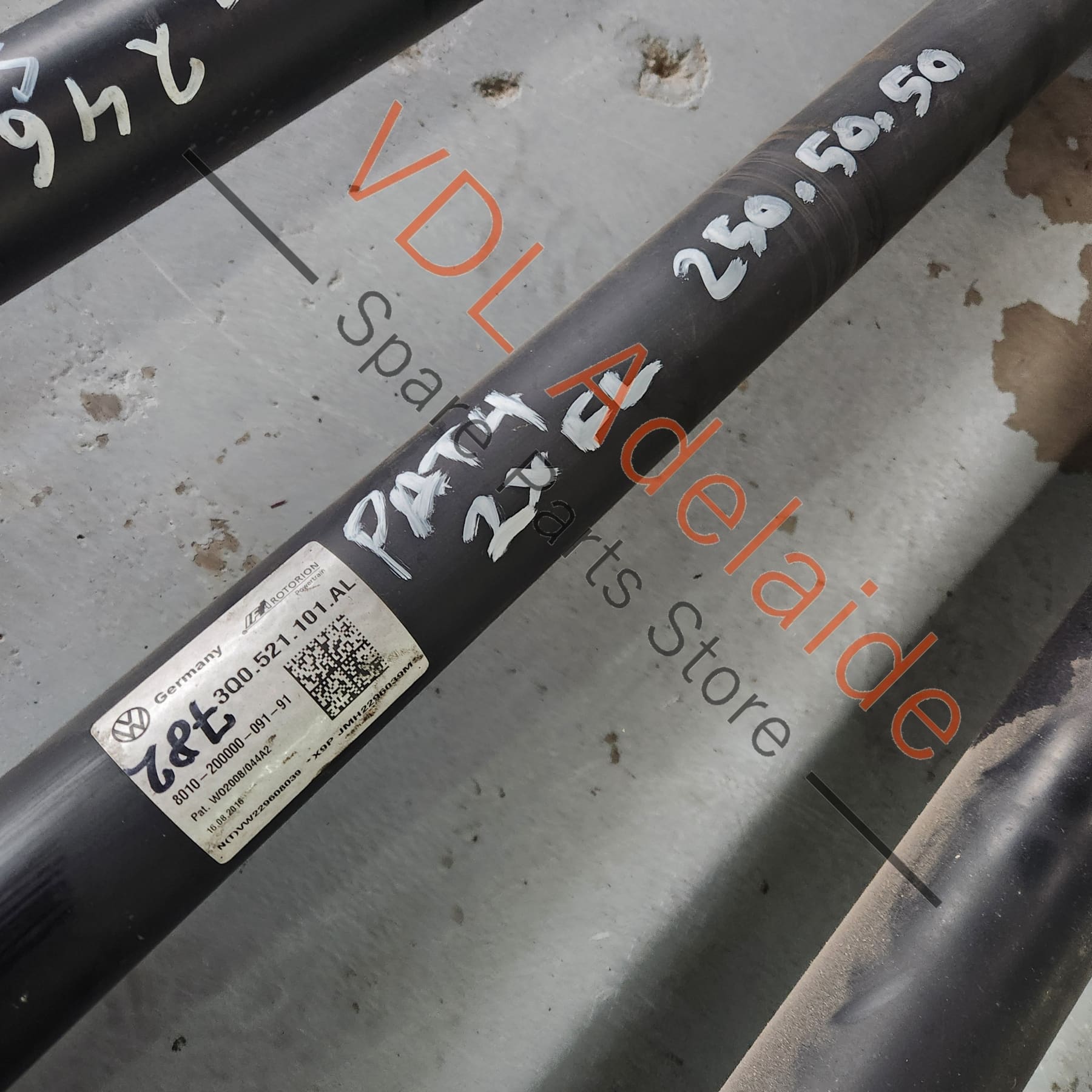 3Q0521101AL    VW Passat B8 Cardan Propeller Tail Shaft 3Q0521101AL