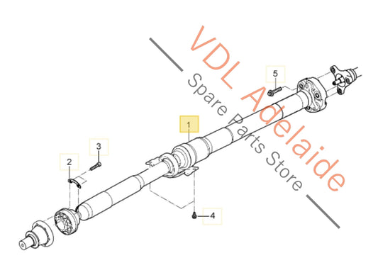 97042101102 97042101104   Porsche Panamera 970 Cardan Propeller Tail Shaft 97042101102 97042101104