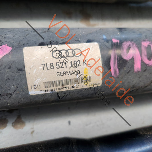 7L8521102K    Audi Q7 V12 6.0L Cardan Propeller Tail Shaft 7L8521102K