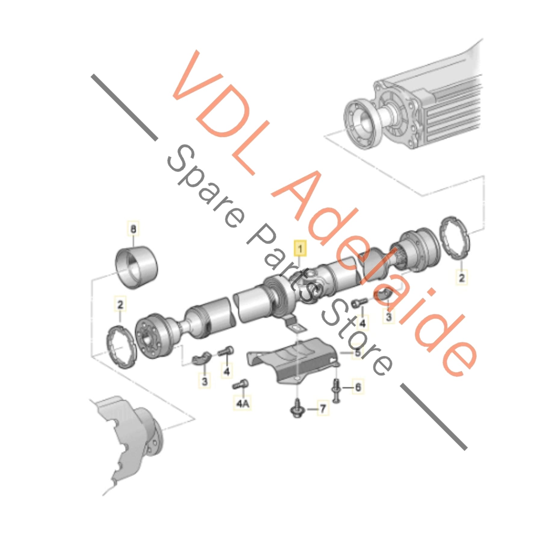 420521101E 420521101C   Audi R8 V10 Cardan Propeller Tail Shaft 420521101C 420521101E