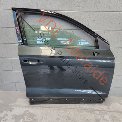 575831052E  Cupra Ateca Front Right Door Shell w Glass 9S / X6T Camouflage Green Metallic 575831052E