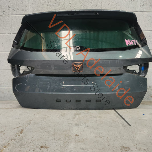 575827023B  Cupra Ateca Rear Hatch Boot Trunk Door Panel Shell w Glass 9S / X6T Camouflage Green Metallic 575827023B
