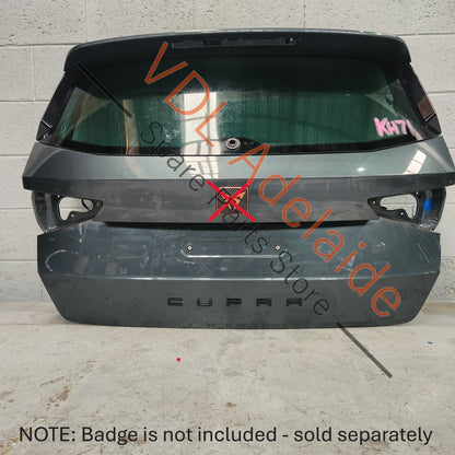 Cupra Ateca Rear Hatch Boot Trunk Door Panel Shell w Glass 9S / X6T Camouflage Green Metallic 575827023B