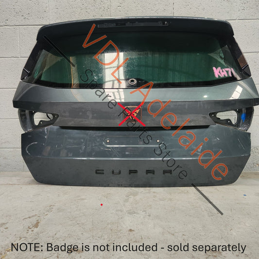 Cupra Ateca Rear Hatch Boot Trunk Door Panel Shell w Glass 9S / X6T Camouflage Green Metallic 575827023B