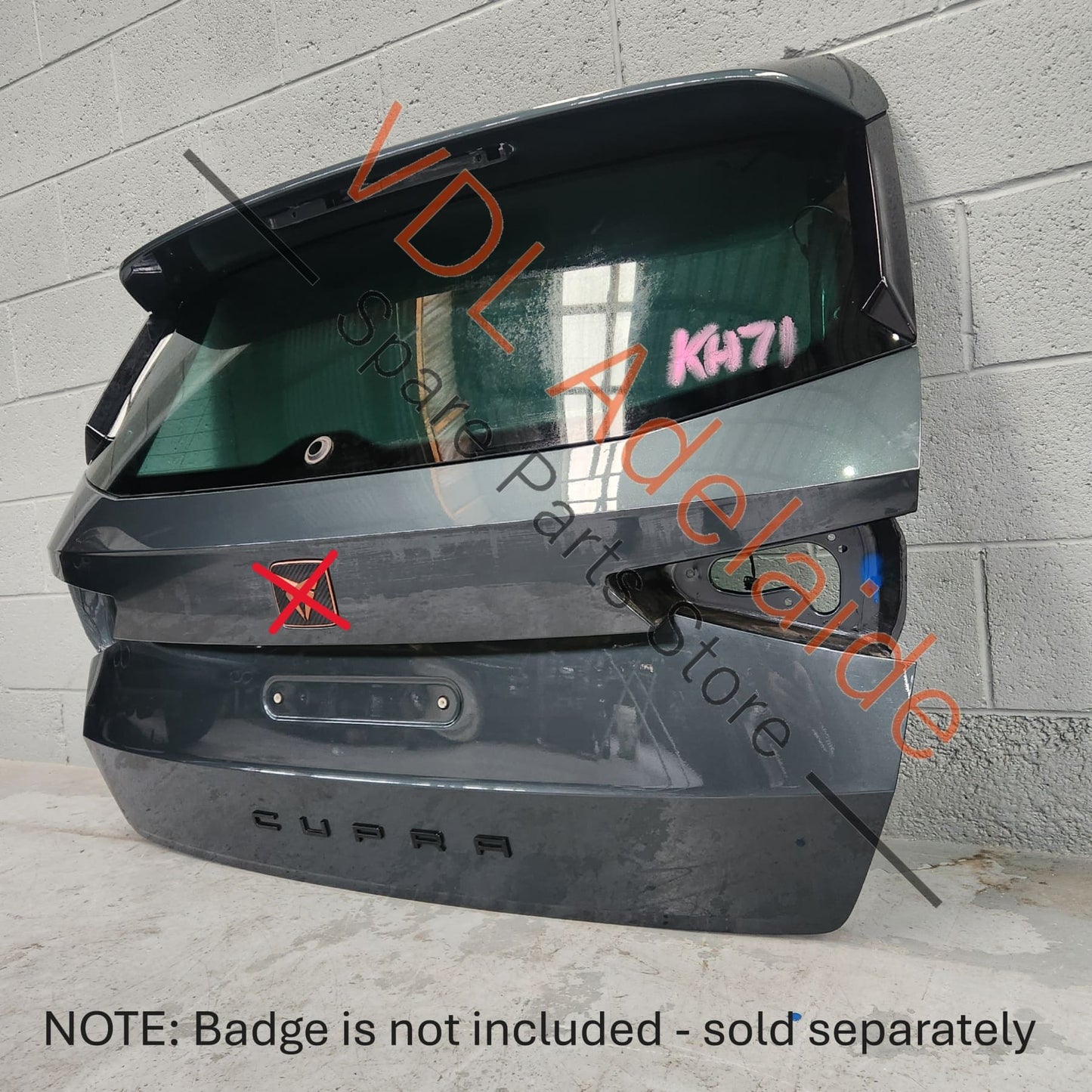 Cupra Ateca Rear Hatch Boot Trunk Door Panel Shell w Glass 9S / X6T Camouflage Green Metallic 575827023B