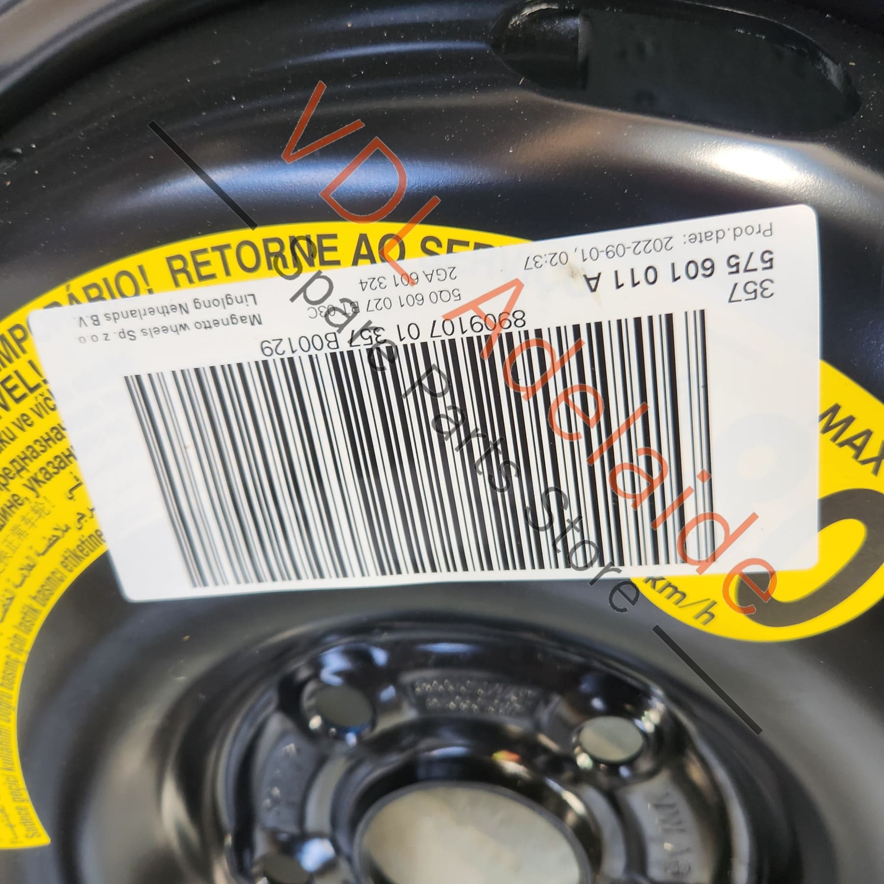 5Q0601027CT  Cupra Ateca Audi Q2 VW Golf MK8 T-Roc Space Saver Spare Wheel 18x3.5 5Q0601027CT 03C