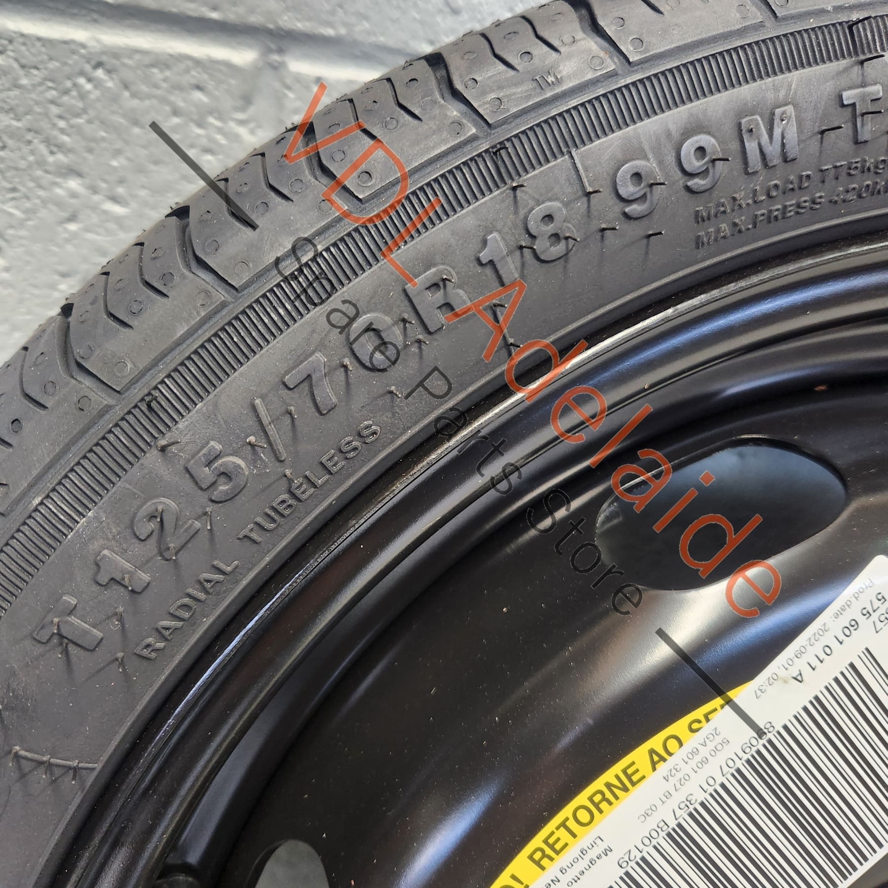 5Q0601027CT  Cupra Ateca Audi Q2 VW Golf MK8 T-Roc Space Saver Spare Wheel 18x3.5 5Q0601027CT 03C