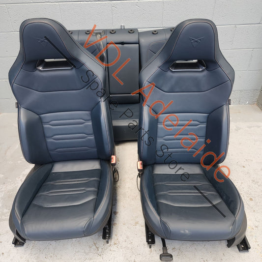   Cupra Ateca Blue Black Leather Seat Set Great for your Amarok or Caddy upgrade!