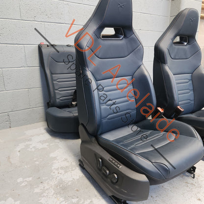   Cupra Ateca Blue Black Leather Seat Set Great for your Amarok or Caddy upgrade!