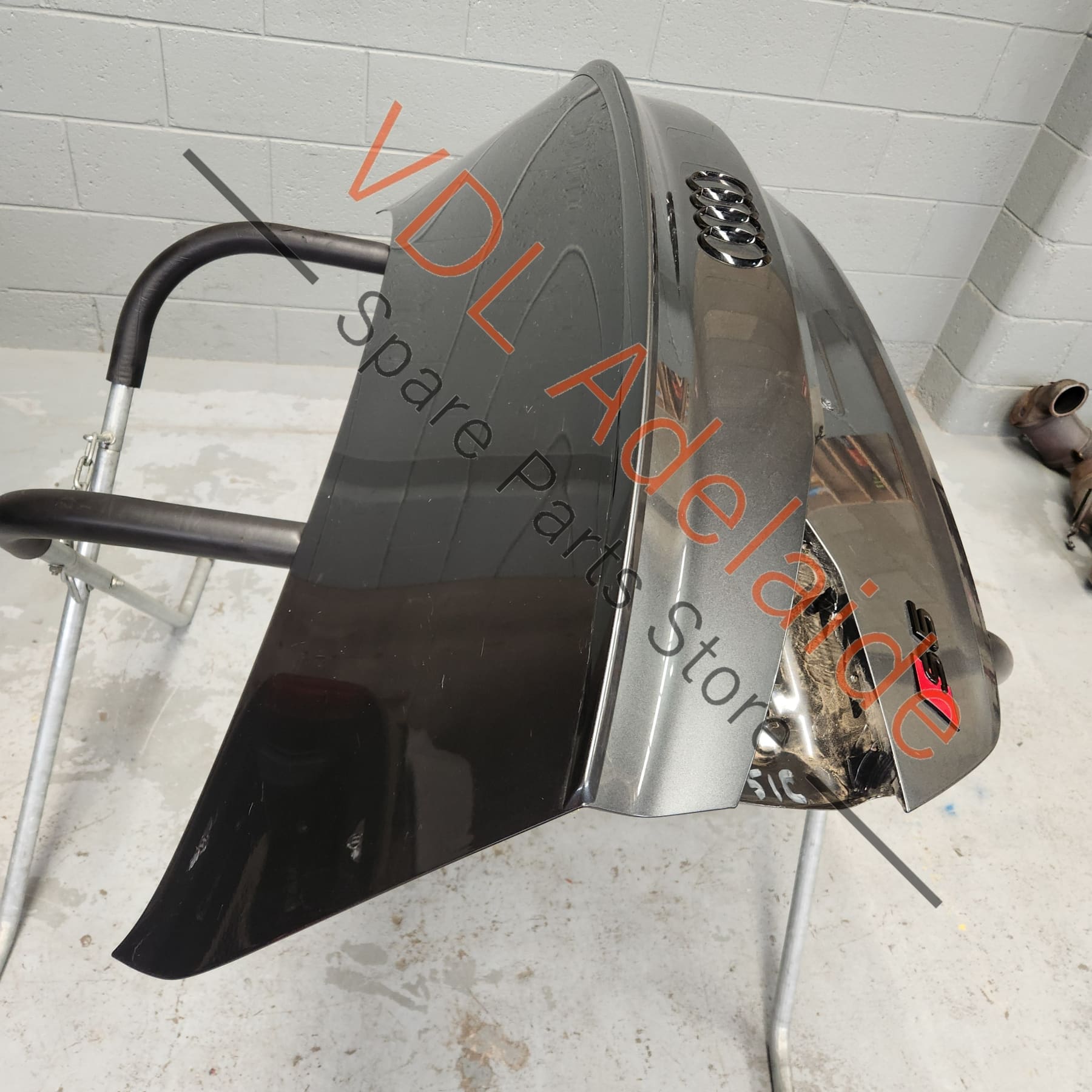 8W6827933CGRU 8W6827025E   Audi A5 S5 RS5 F5 Rear Boot Lid Trunk Hatch Panel with Spoiler 8W6827025E 8W6827933C GRU Daytona Grey Pearl LZ7S/6Y/Z7S