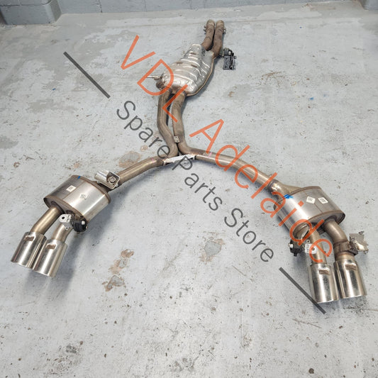 
8W0253610C 8W0253609K   Audi S5 F5 B9 Rear Exhaust Muffler System with Quad Tail Pipe Outlets