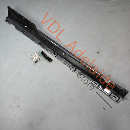8W6853859E 8W6853855FGRU   Audi S5 F5 B9 Left Side Sill Trim Sideskirt Skirt Rocker Moulding 8W6853855F GRU Daytona Grey Pearl LZ7S/6Y/Z7S