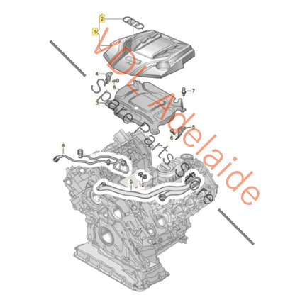 06M103925AL    Audi S4 S5 SQ5 3.0 V6 Engine Cover Trim 06M103925AL