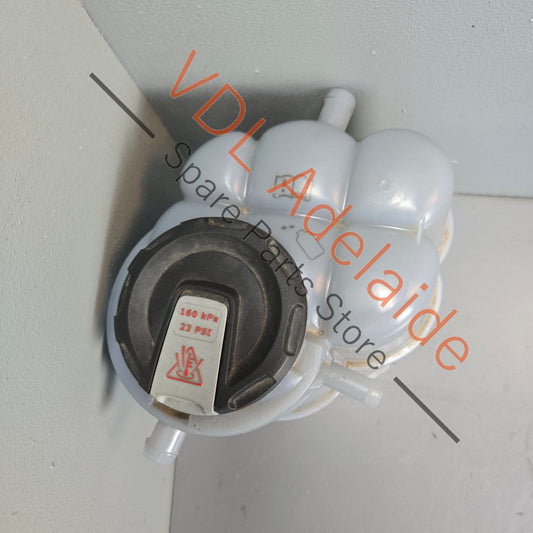 8W2121405N 4M0121321Q   Audi A5 S5 RS5 Radiator Coolant Reservoir Tank w 1.6 BAR Cap 4M0121321Q 8W2121405N
