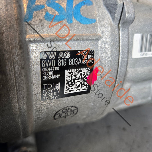 8W0816803A 6SAS14C   VW Touareg Audi A4 S4 B9 AC Air Conditioning Compressor Pump 8W0816803A 6SAS14C