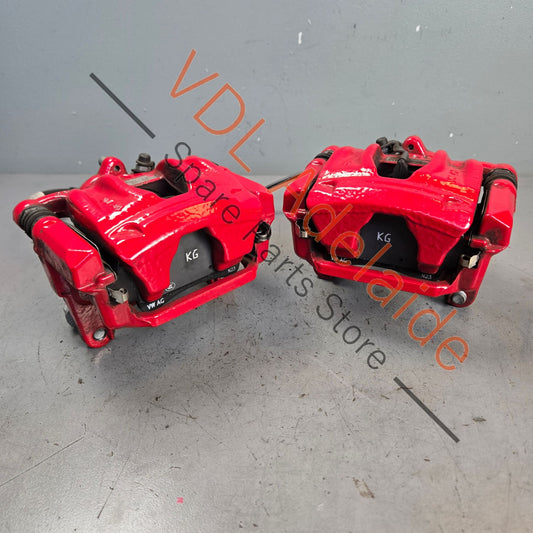 8W0615403N 8W0615425H   Audi S5 S4 B9 Rear Brake Caliper Set Tornado Red suit 330x22mm rotor 8W0615425H 8W0615403N