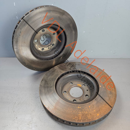 4M0615301AN 4M0615301AB   PAIR OF Genuine Audi S5 S4 Q5 Q7 Q8 Front Vented Disc Brake Rotor Rotors 350mm x 34mm 4M0615301AN 4M0615301AB Approx 90% remaining life