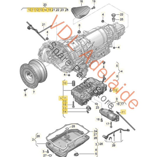 8W0927158AB    Audi S5 S4 B9 F5 Mechatronic Unit for Gearbox 0D5927156N 8W0927158AB