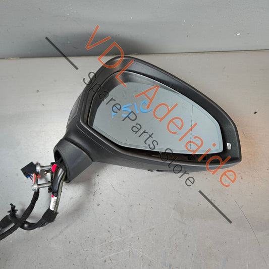 8W0857536H 8W6857410CB9B9 8W0949102A 5Q0980546A Audi A5 S5 RS5 B9 Right Power Folding Exterior Mirror w Camera & Lane Assist Complete 8W6857410CB 9B9 8W0857536H 5Q0980546A