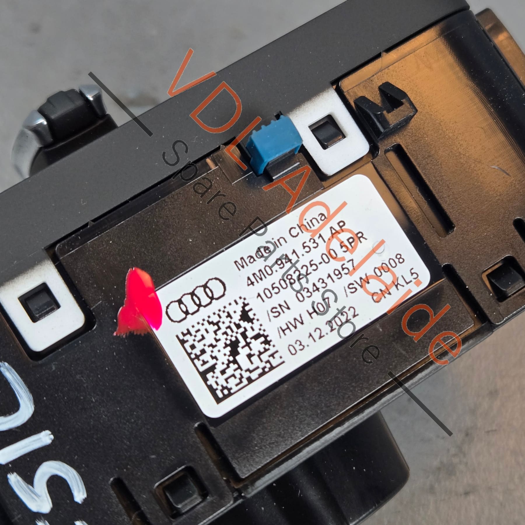 4M0941531AP5PR 4M0941531AP   Audi A4 S4 B9 Switch for Headlights Driving Light & Fog 4M0941531AP 5PR