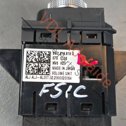 8W2919616D    Genuine Audi A5 S5 RS5 B9 Radio Switch for Media Volume Control Centre Console Suit RHD 8W2919616D