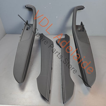 8W2863305AKND 8W6867173AKND 8W2863306AKND 8W6867174AKND Audi A5 S5 RS5 Coupe Black Leather Upgrade White Stitch Centre Console and Door Handle Arm Rest Trim Set 8W2863305A KND 8W6867173A KND