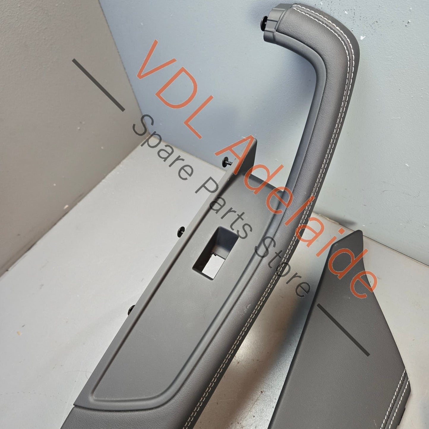 8W2863305AKND 8W6867173AKND 8W2863306AKND 8W6867174AKND Audi A5 S5 RS5 Coupe Black Leather Upgrade White Stitch Centre Console and Door Handle Arm Rest Trim Set 8W2863305A KND 8W6867173A KND