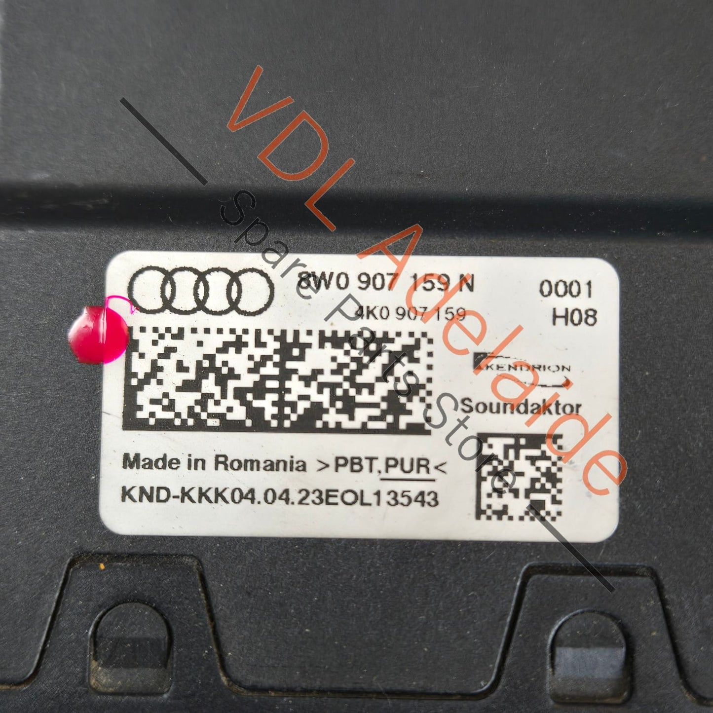 8W0907159N 4K0907159   Audi A4 S4 RS4 B9 Control Unit for Impact Sound Soundaktor 8W0907159N 4K0907159